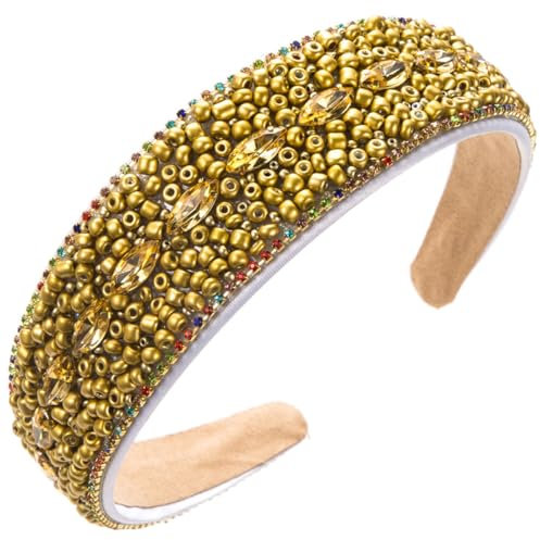 scicent Haarschmuck Hochzeit Kristall-Strass-Stirnbänder Harte Haarreife Breite Haarbänder Glitzer Haarreif Friseur für das Haarstyling für Frauen Mädchen Geburtstagsgeschenk Hochzeit - 26023
