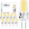 WAXP G4 LED Lampen Kaltweiß 2W, 12V 6000K Kaltweiss LED Stiftsockellampe Ersatz 20W Halogenlampen, 200 Lumen, Nicht Dimmbar Glühbirne, 10er-Pack