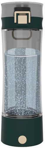 GOSOIT Wasserstoff Wasser Flasche Generator Ionisator Alkalischer Basischen Wasser Maschine Maker Mit SPE PEM Technik (Grün)