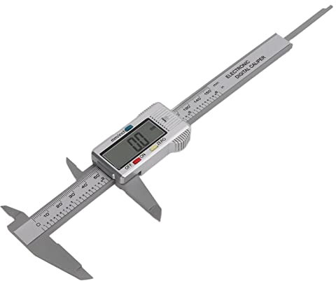 Digital Messschieber - Kunststoff Elektronischer Schieblehre mit großem LCD-Display für präzise Messungen bis 150 mm
