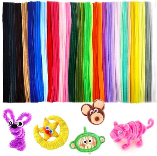 Vorteilspackung Pfeifenreiniger, Chenille-Stiele, 30,5 cm, Bastelbedarf, Großpackung, 30 Farben, für Bastelprojekte, kreative Geschenkverpackungen, Party-Dekorationen, 300 Stück