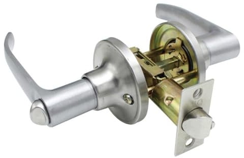 Kueohse Door Handle Lock Entry Sliding Front Doors Entrance Keyed Locks Home Use for Bedroom Living Room Indoor Household