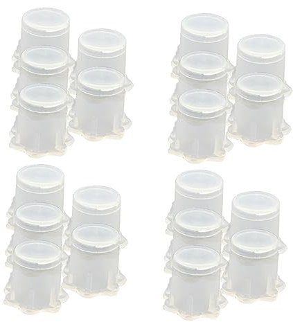 Healvian 200pcs Ink Cups Pigment Cups 7-flower Edges Disposable Glue Holders for Artists Easy to Cle
