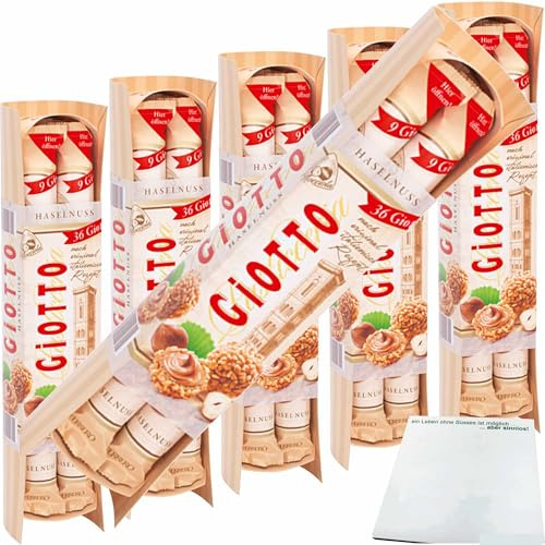 usy Bundle für Giotto Haselnuss 6er Pack, (je 4 Streifen mit je 9 Stück, 6x154g Packung) + usy Block