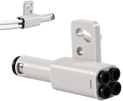 4-in-1 PTFE Adapter für Bambu Lab Erweiterungsanschluss für 4 Zufuhrmodule & AMS – Multimaterial-Unterstützung (TPU 95A/PET-CF) – Kompatibel mit X1/P1 Serie 3D-Druckern (X1C, X1E, P1S, P1P)