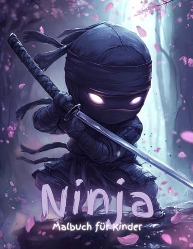 Ninja Malbuch für Kinder: 50+ spannende Seiten voller Ninja-Action | Kreatives Malbuch für Jungen & Mädchen
