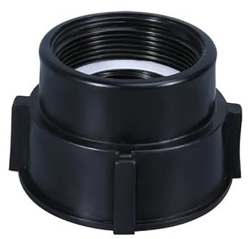 KXJSYL Tool Adaptateur de réservoir IBC, filetage grossier femelle de 75mm à filetage fin mâle de 2 pouces, raccord de tonne, accessoires de seau, adaptateur de Valve 1 pièce