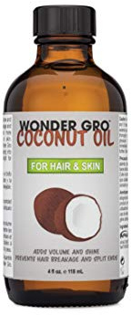 Coconut Oil for Hair & Skin, 118 ML | 4 fl oz - Add Volume & Softness to Scalp - Moisturize Skin