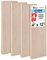 U.S. Art Supply 4 x 12 Birch Wood Paint Pouring Panel Boards, Studio 3/4 Deep Cradle (Pack of 4) - Artist Wooden Wall Canvases - Painting Mixed-Media Craft, Acrylic, Oil, Watercolor, Encaustic