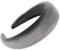 YWLINK Mode Samt Sport Haarband Volltonfarbe Damen Haar Kopfband Einfache SüßE MäDchen Stirnband(A Grau,)