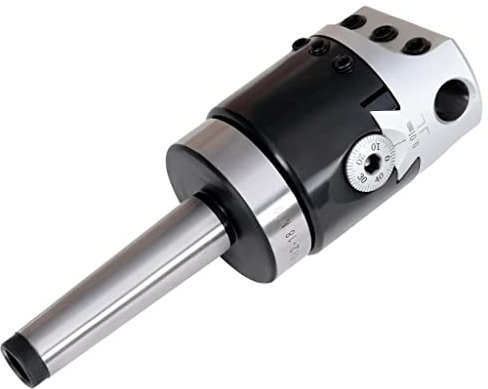 vidaXL Cabeza Perforadora Vástago Perforador Torno Fresado Cabezal de Taladrar Fresadora Cono Morse Dispositivo Herramienta 50 mm MT2