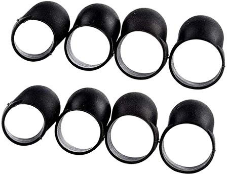 Tongue Drum Finger Picks Black Tapping Finger Sleeve Handpan 8 Stück