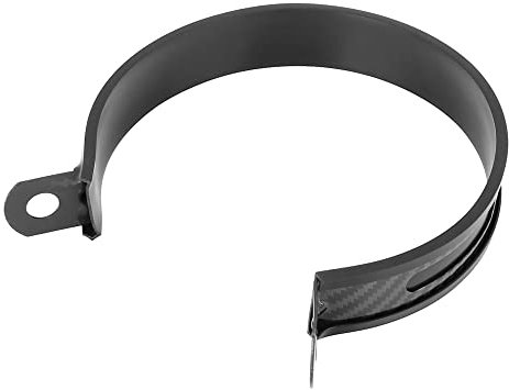 F FIERCE CYCLE Negro 100mm/3.94 Duradero Escape Abajo Tubo Abrazadera para Motocicleta