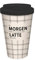 Grafik-Werkstatt Thermobecher | Isolierbecher | Kaffeebecher | 400 ml | Morgen Latte, black