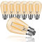 ProCrus E27 S14 LED Glühbirnen,2W Vintage Edison Glühbirne,2700K Warmweiß Retro Glühbirnen,10W Glühlampen äquivalent,Glas,für Outdoor Lichterketten Ersatzbirne,Nicht Dimmbar,Energieklasse G,6er Pack
