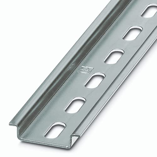 AIXONTEC 3 x 0,5m DIN RAIL NS 35/7,5 DIN Schiene Hutschiene Montageschiene 35 mm x 7,5 mm perforiert Schlitz gelocht mount – Montageschiene verzinkt Verteilerkasten Schaltschrank PHOENIX CONTACT