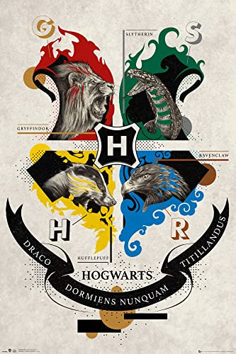 Harry Potter Animal Crest 61 x 91.5cm Maxi Poster