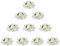 Nuptio Bouquet Palline Fiori 10 Pezzi 40cm Diametro Bianco Fiori Finti Palline di Rose per Centrotavola Tavoli - Grandi Composizioni Rose Artificiali Bouquet Fiori per Decorazioni di Nozze
