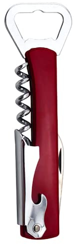 3 en 1 Bouteille Sommelier Tire Bouchon Décapsuleur Saca Rolhas Ouvre Biere Décapsuleur Bottle Opener ((vin rouge)