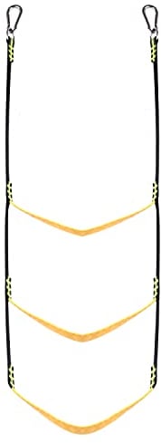 AIEX Boat Ladder, 3 Step, Nylon, Black/Yellow, LADDER