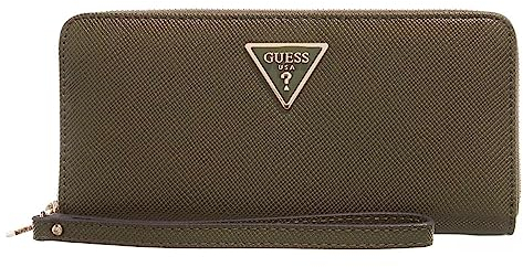 GUESS Laurel, Reiseaccessoires Damengeldbörse, Oliven, L, Geldbeutel