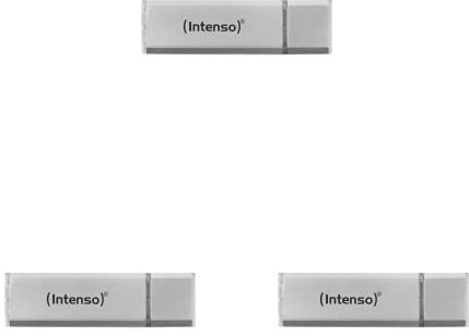 Intenso Alu Line 4GB Speicherstick USB 2.0 Silber, 3er Pack