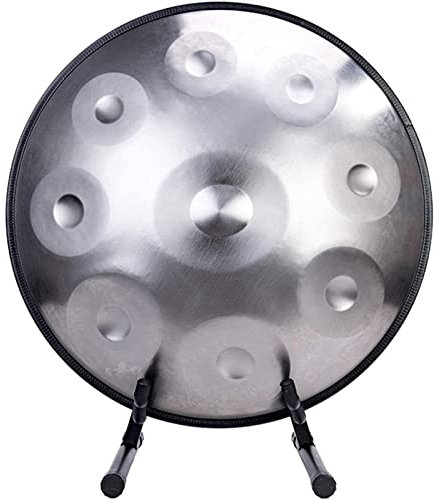 NVIVN 22 Zoll Handpan Drum, Steel Tongue Drum, Hand Tongue Drum Percussion Instrument Pan Drum, Ideal für Mediation, Unterrichts- oder Kindermusikexperimente, Stressabbau