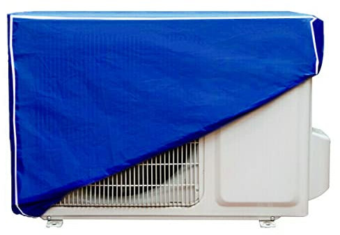 Funda para Aire Acondicionado Color Azul para Máquinas Exteriores. Material EVA y PE. Interior de Algodón Compuesto. Resistente a la Humedad del Ambiente y al Polvo.