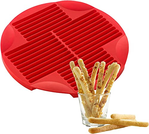 PORUTE Baking MouldHomemade Non-Stick Silicone Stick Bakeware Tray Pan Chocolate Cookie Biscuit Bar Mold to Make 30 Sticks Baking Mat Mould Cake Decorating Tools - 24.7 * 1.3cm