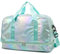 ZIOSINM Borsone da Viaggio Donna con Scomparto per Scarpe, 40L Borsone Palestra Donna Impermeabile Elegante con Scomparto Umido, Borsa da Viaggio, Borsa Parto Ospedale Mamma (Verde)