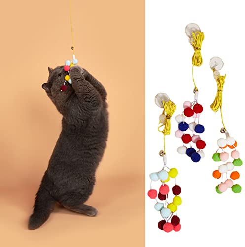 Leadthin Katzenspielzeug Saugnapf Hohe Elastizität Seil Hängende Simulation Raupe Katzenspielzeug Haustier Zubehör Katzenbälle Spielzeug