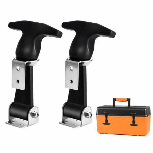 Housoutil Haubenverschluss Gummi, 2 Stück Elastischer Edelstahl Spannverschluss Gummi, Flexible T Griff Haspe, Haubengummi Traktor Ziehverschlüsse Für Werkzeugkasten Fahrzeugmotor Motorhaube