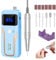 ANGNYA Professional Nail Drill Machine Electric Nail File Kits for Acrylic Nails,Manicure Gel Remove, Electric Nail Drill with Nail Drill Bits and Sanding Band (Blue)