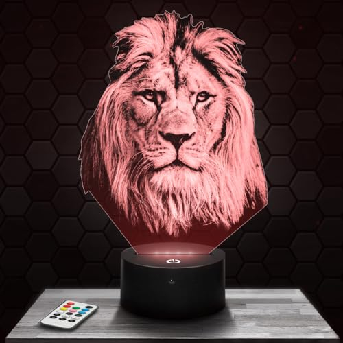 Nachttischlampe Löwe deko Tier Wildnis Afrika Katzen. Geschenkidee Mann Frau objekt Löwe Nachtlicht Erwachsene deko Zimmer. Weihnachten TOP