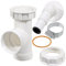 SPARES2GO Appliance Trap Adaptor 40mm 1 1/2 Washing Machine Dishwasher Waste Pipe Tee + Clip Kit