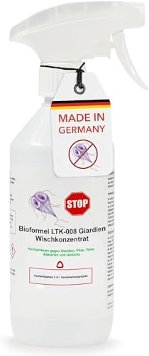 LTK-008 BIODELTA Giardien Spray 1L Wischkonzentrat für Hund, Katze & co - Haustier Hygiene Spray - Giardien Desinfektionsmittel gegen Viren Bakterien & Pilze - effektiver Geruchsentferner