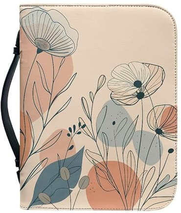 Kuiaobaty Modern Blatt Druck Book Cover Case mit Innentasche Skizzen Blätter Buch Schutzhülle mit Stifttaschen Kunstleder Book Case