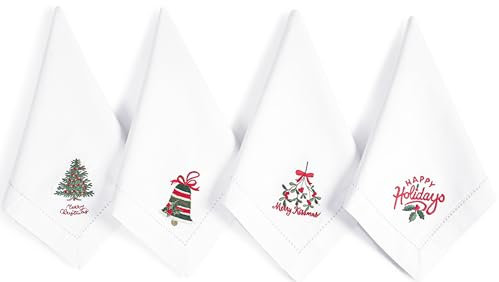 Stoffservietten, Baumwollservietten, Dinnerservietten, Stoffservietten, 12 Stück, Baumwolle, Stoffservietten, Baumwolle, Hochzeitsservietten, maschinenwaschbar, 45,7 x 45,7 cm, rote