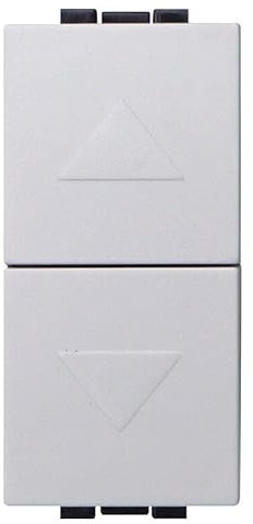 IXTRIMA Interruttore Doppio Interbloccato Saliscendi 10A Bianco Compatibile Con Bticino Living Light SET 1 PZ