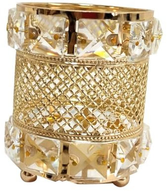 Artibetter Kristall-stiftehalter Und Make-up-pinselhalter Langlebiges Eisen-material Desktop-organizer Zur Aufbewahrung Von Bleistiften Kugelschreibern Und Kosmetikpinseln Für Zuhause Und Bür