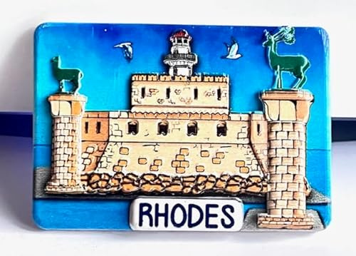 Rhodes Magnet Greece Souvenir Rhodes Souvenir Rhodes Fridge Magnet 011025