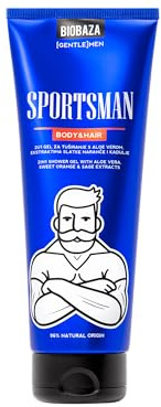 BIOBAZA Men Sportsmen 2in1 Body & Hair 220 ml – Sportliches Duschgel & Shampoo für Männer