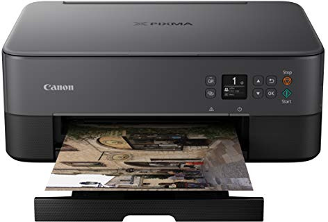 Canon TS5320 All in One Wireless Printer, Scanner, Copier with AirPrint, Black, Amazon Dash Replenishment Ready