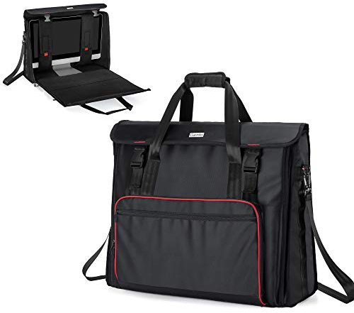 CURMIO Borsa da viaggio compatibile con computer desktop Apple iMac 27'', custodia per laptop compatibile con monitor iMac 27 pollici e accessori, Nero