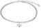 Amor Fußkette 925 Sterling Silber Damen Sommerschmuck, 22+5 cm, Silber, Biene, Kommt in Schmuck Geschenk Box, 2036034
