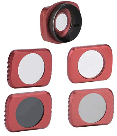 Akozon Filter KIt 5 Stück Weitwinkel 12.5X Macro Star CPL ND16 Objektivfilter-Kit für Pocket