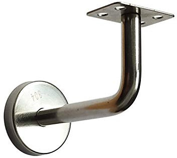 SESOUK Soportes De Pasamanos De La Escalera 304 Soportes De Barandilla Montados En La Pared De Acero Inoxidable(Size:60x60mm)