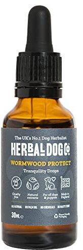 Herbal Dog Co Wormwood for Dogs Tonic, 30ml - Natural Worming Treatment for Dogs & Puppies - Alternative to Dog Worming Tablets - All-Natural, Vegan, Made in UK