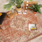 FRAAI | Home & Living Teppich Vintage - Spring Medaillon Terracotta Creme - Polypropylen - Kurzflor - Vintage - Boho, Orientalisch - Wohnzimmer, Esszimmer, Schlafzimmer - Carpet