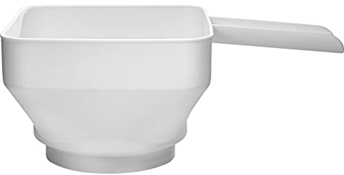 Browin 139199 Kunststoff Universal-Trichter für Einmachgläser Vierkanttrichter Ø52-85 mm, Weiß